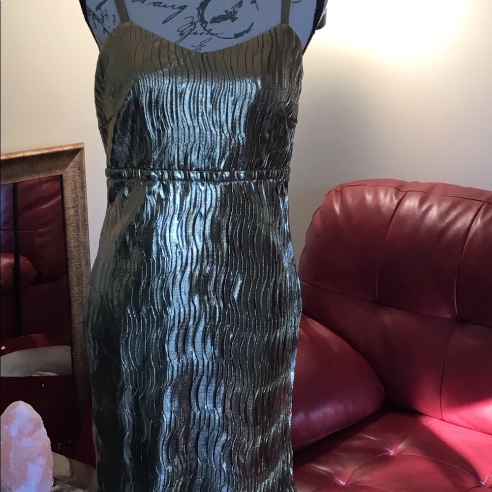 Forever 21 JR sz XL Gold party/cocktail dress NWOT